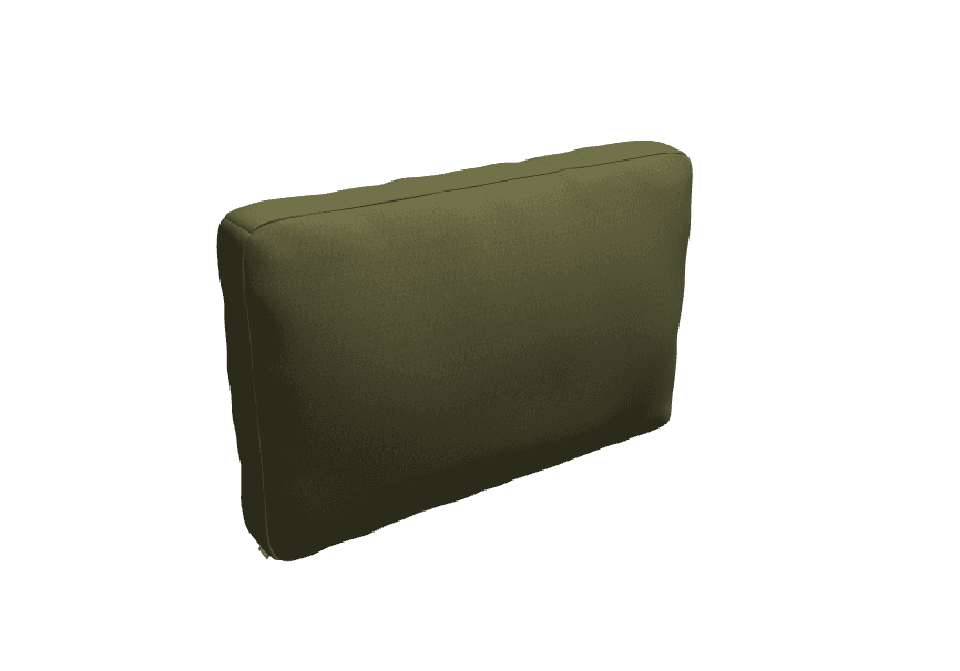 Kussen Sunbrella Solids Lichen 73 x 41 x 12-15 cm - zachte plofvulling